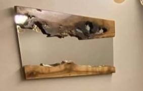 Epoxy Wood Mirror :: A Fusion of Nature and Elegance