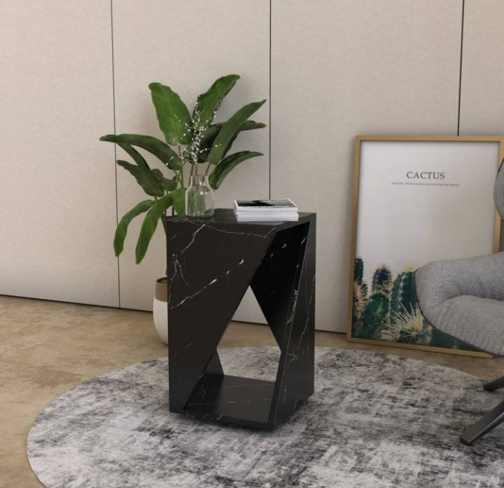 Black Marquina Stone Coffee Table