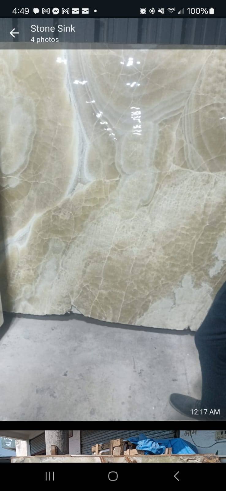 Kitchen and bathroom sink Brown Onyx Marble Sink